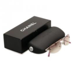 مملوكة مسبقًا نظارة شمسية شانيل 4002 بلا إطار بنفسجي