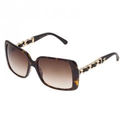 مملوكة مسبقًا نظارة شمسية شانيل 5208 سلسلة مربعة بني