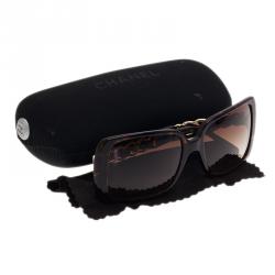 مملوكة مسبقًا نظارة شمسية شانيل 5208 سلسلة مربعة بني