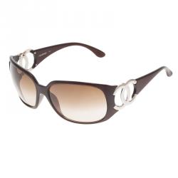 Pre Owned Chanel Brown CC Logo Sunglasses