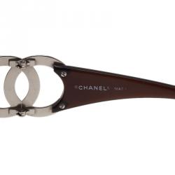 Pre Owned Chanel Brown CC Logo Sunglasses