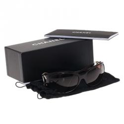 Pre Owned Chanel Brown CC Logo Sunglasses