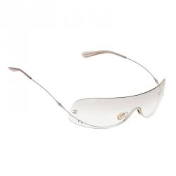 Chanel White 4054 Pearl Rimless Sunglasses Chanel