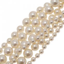 Pre Owned سوار شانيل صفوف لؤلؤ صناعي متعددة 