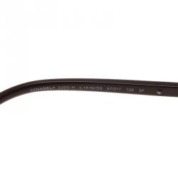 Pre Owned Chanel Brown Pearl Detail Cat Eye Sunglasses