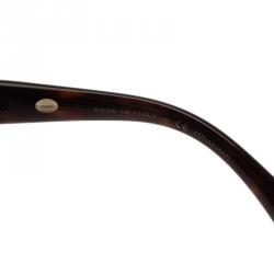 Pre Owned Chanel Tortoise Frame Bijoux Square Sunglasses