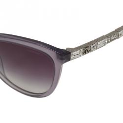 Pre Owned Chanel Grey 5307 Crystal Cat Eye Sunglasses