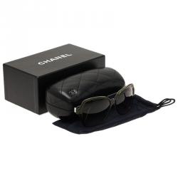 مملوكة مسبقًا Chanel Green 5168 Miroir Collection Square Sunglasses
