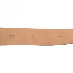 Pre Owned Chanel Black Leather CC Logo Buckle Wide Belt 90 CM