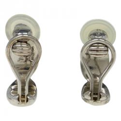 Pre Owned أقراط شانيل حلقات فضة