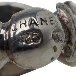 Pre Owned أقراط شانيل حلقات فضة