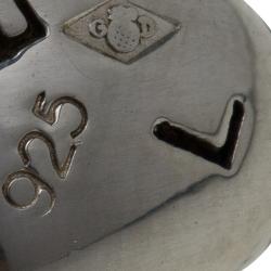 Pre Owned أقراط شانيل حلقات فضة