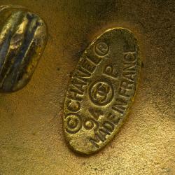 Pre Owned Chanel Coco Chanel Gold Tone Clip on Earrings