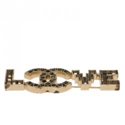 مملوكة مسبقًا Chanel CC Love Brooch