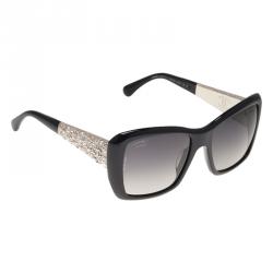 Chanel Collection Bouton Black 5191 CC Embellished Sunglasses Chanel