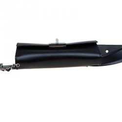 Pre Owned Chanel Black Leather Mademoiselle Waist Belt Bag