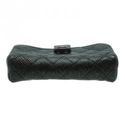 مملوكة مسبقًا Chanel Black Quilted Glitter Caviar Leather Iphone Pouch