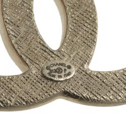 مملوكة مسبقًا Chanel CC No. 5 Enamel Pendant Gold Tone Chain Necklace