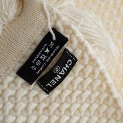 مملوكة مسبقًا كوفية شانيل كشمير تريكو كريمي