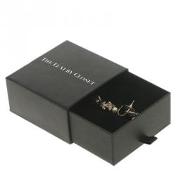 Pre Owned Chanel CC Faux Pearl & Crystal Gold Tone Drop Earrings