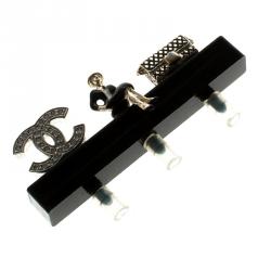 Pre Owned Chanel CC Smartphone Dust Plugs, A Set Of Three Charms