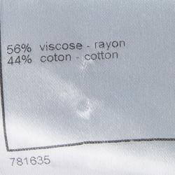 Pre Owned توب شانيل أوف شولدر تريكو رصاصي ميتاليك سلاسل M