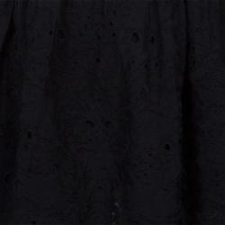 Pre Owned Chanel Black Knit Lace Overlay Bouffant Skirt M
