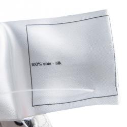 Pre Owned Chanel Multicolor Floral Printed Silk Long Sleeve Blouse L