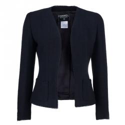 مملوكة مسبقًا Chanel Black Light Bouclé Skirt Suit M