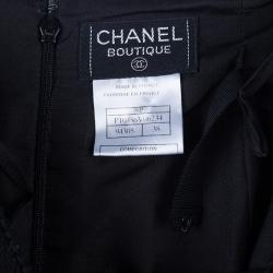 مملوكة مسبقًا Chanel Black Light Bouclé Skirt Suit M