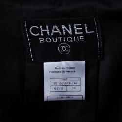 مملوكة مسبقًا Chanel Black Light Bouclé Skirt Suit M