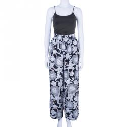 Pre Owned Chanel Silk Printed Palazzo Pants M
