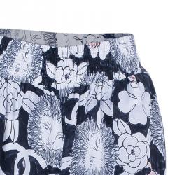 Pre Owned Chanel Silk Printed Palazzo Pants M