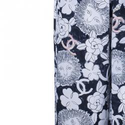 Pre Owned Chanel Silk Printed Palazzo Pants M