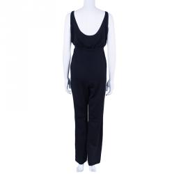 Pre Owned Chanel Sleeveless Drawstring Jumpsuit M