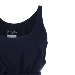 Pre Owned Chanel Sleeveless Drawstring Jumpsuit M