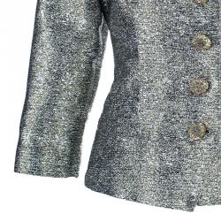 Chanel Gold Metallic Short Jacket XXL