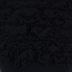 Pre Owned توب شانيل صوف أسود برقبة عالية M