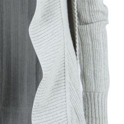Pre Owned Chanel Grey Cashmere Long Cardigan M
