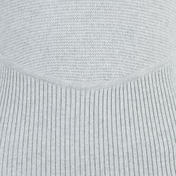 Pre Owned فستان شانيل كاشمير رصاصي M