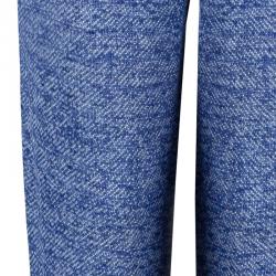 Pre Owned Chanel Blue Tweed Trousers M
