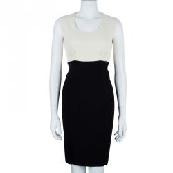 مملوكة مسبقًا Chanel Monochrome Sleeveless Dress S