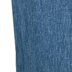 Pre Owned Chanel Blue Linen Long Shorts M