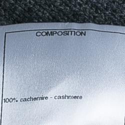Pre Owned Chanel Grey Long Knit Cardigan M