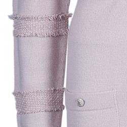Pre Owned Chanel Pastel Pink 4 Pocket Detail Cardigan M