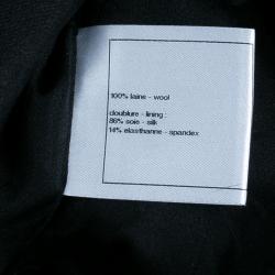 Pre Owned Chanel Black Metallic Trim Jacket M
