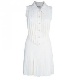 مملوكة مسبقًا Chanel Off-white Sleeveless Dress S