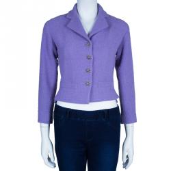 Chanel Lavender Tweed Jacket S