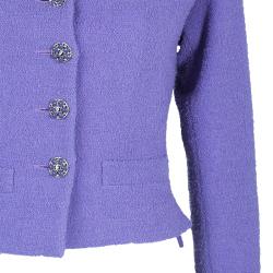 Chanel Lavender Tweed Jacket S