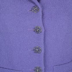 Chanel Lavender Tweed Jacket S